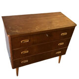 Scandinavian teak chest of drawers, 1960.