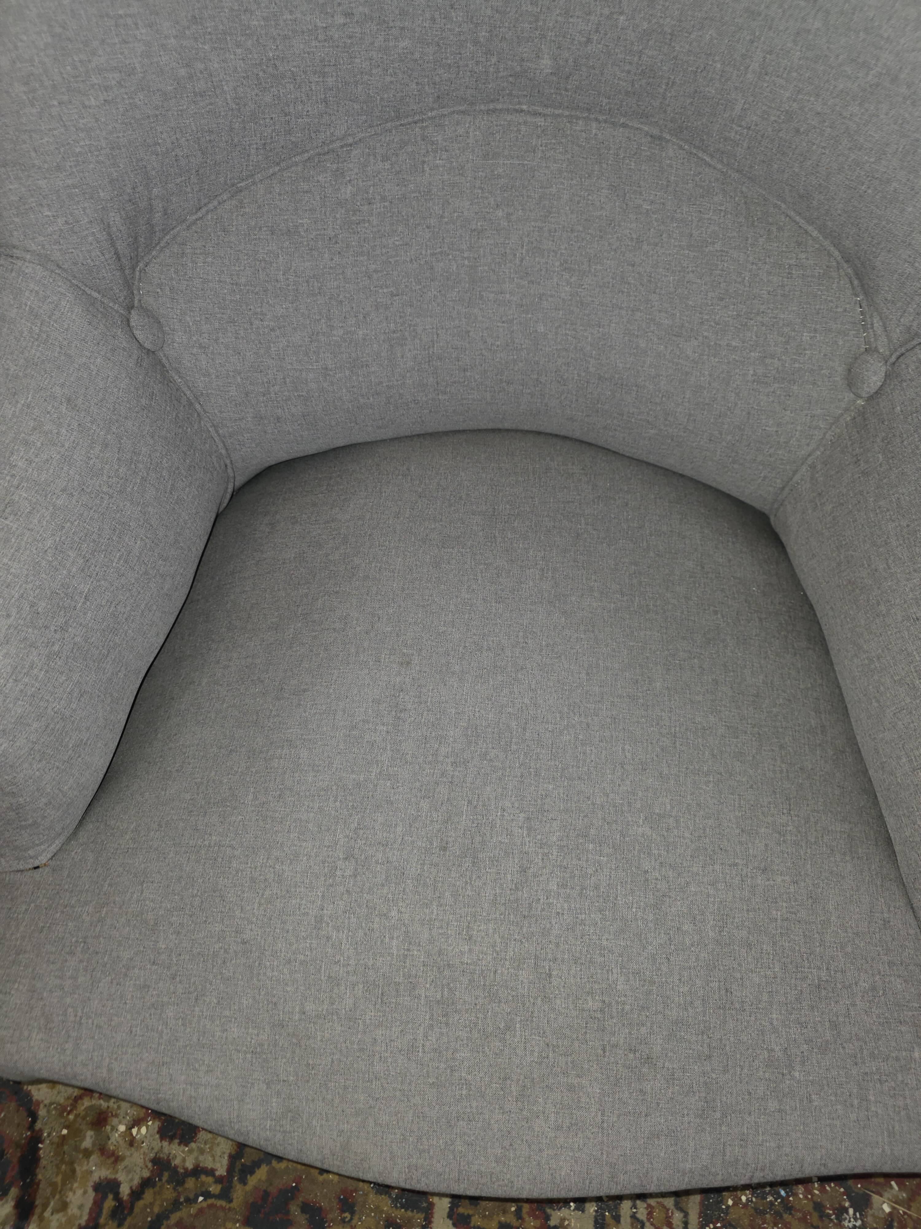 Paire de fauteuils crapaud Napoléon III