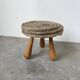Tabouret corde et chêne Audoux Minet