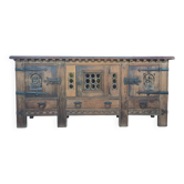 Brutalist oak enfilade from the 1960s