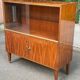 Scandinavian high buffet display cabinet in rosewood from the 1950s.