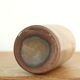 Beige brown ceramic bottle vase, 70s