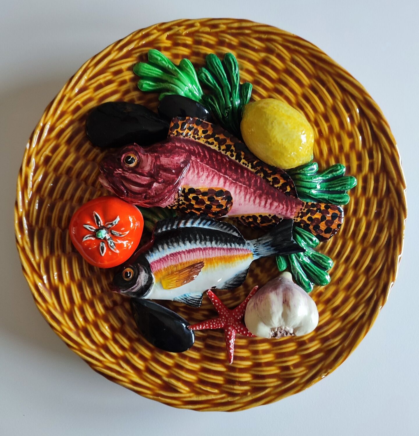 Assiette céramique Lamarche Vallauris