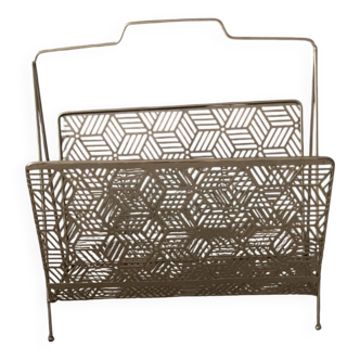 Porte-revue métal doré