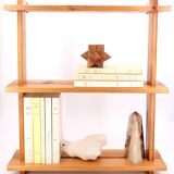 Pine wall shelf Maison Regain, 70s