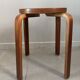 Pair of Artek stools model E60 (rare version with 4 legs), Alvar Aalto