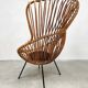 Vintage Dutch design rattan chairs 'Rohe Noordwolde'
