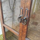 Oak display cabinet bookcase