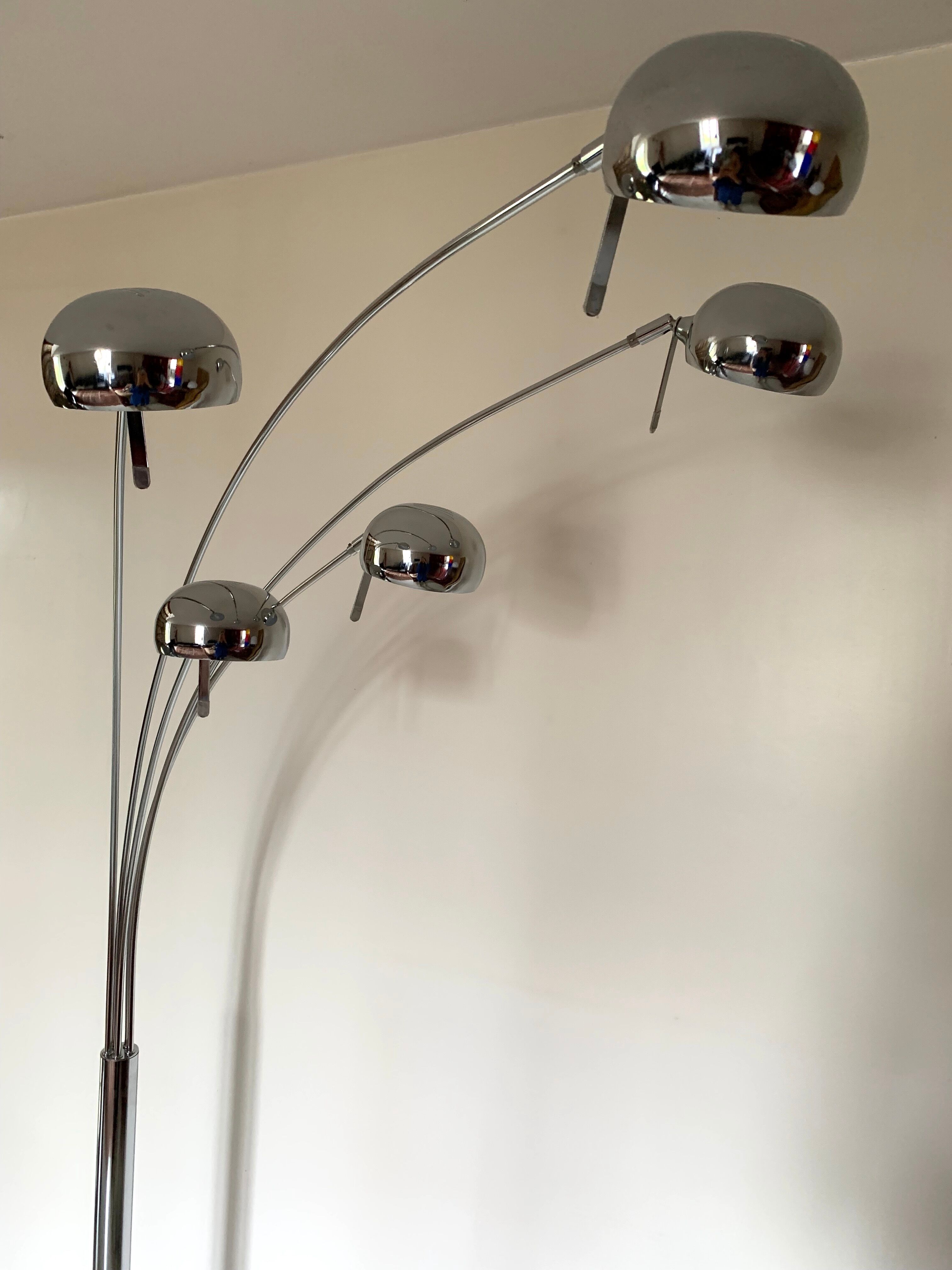 5-branched thrush floor lamp