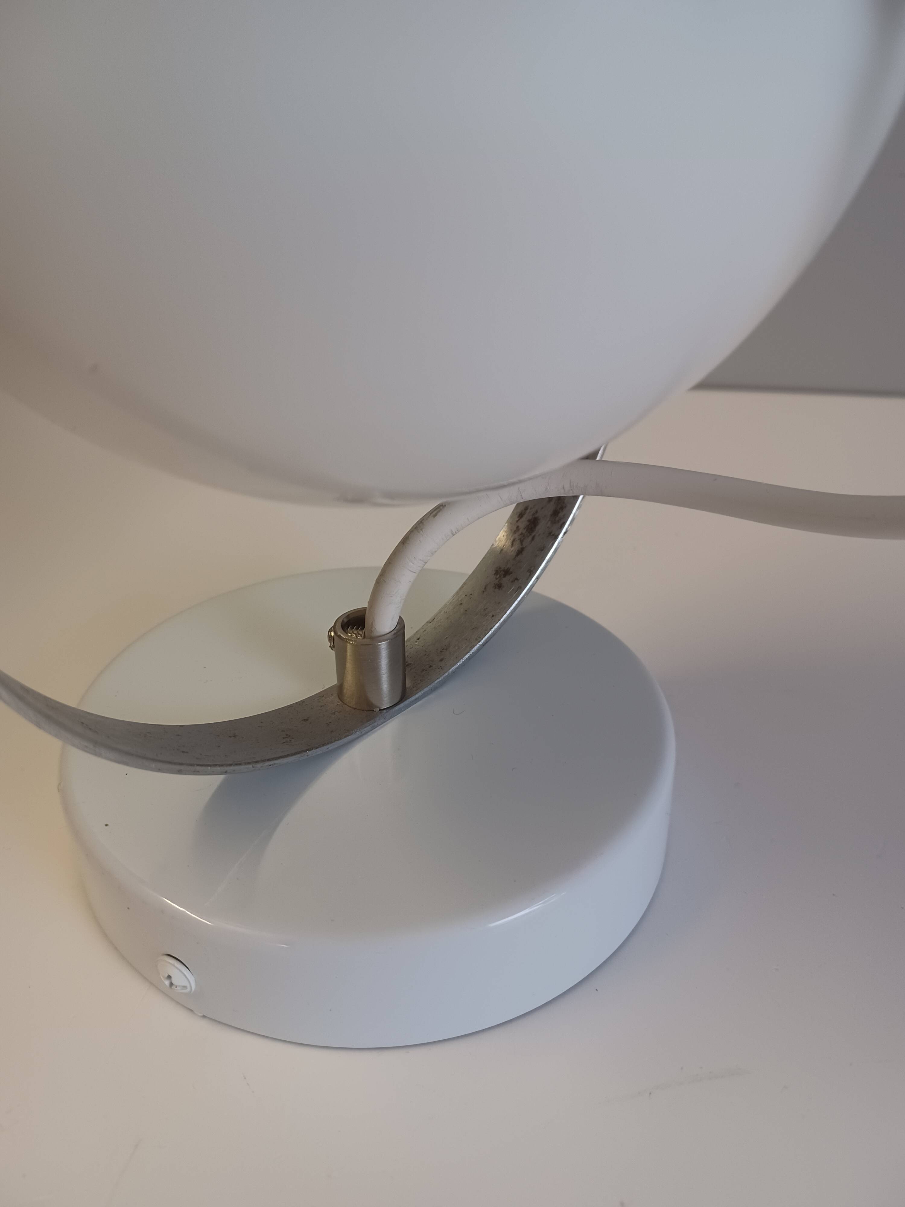 Wall lamp - Eye Ball - Space Age - Glossy White - 1970