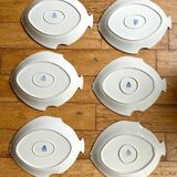 Set of 6 Royal Tettau German porcelain fish plates