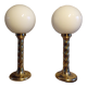 Pair of Hollywood Regency lamps by Rogo Leuchten