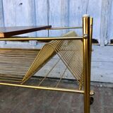 Vinyl rack service, brass magazine holders