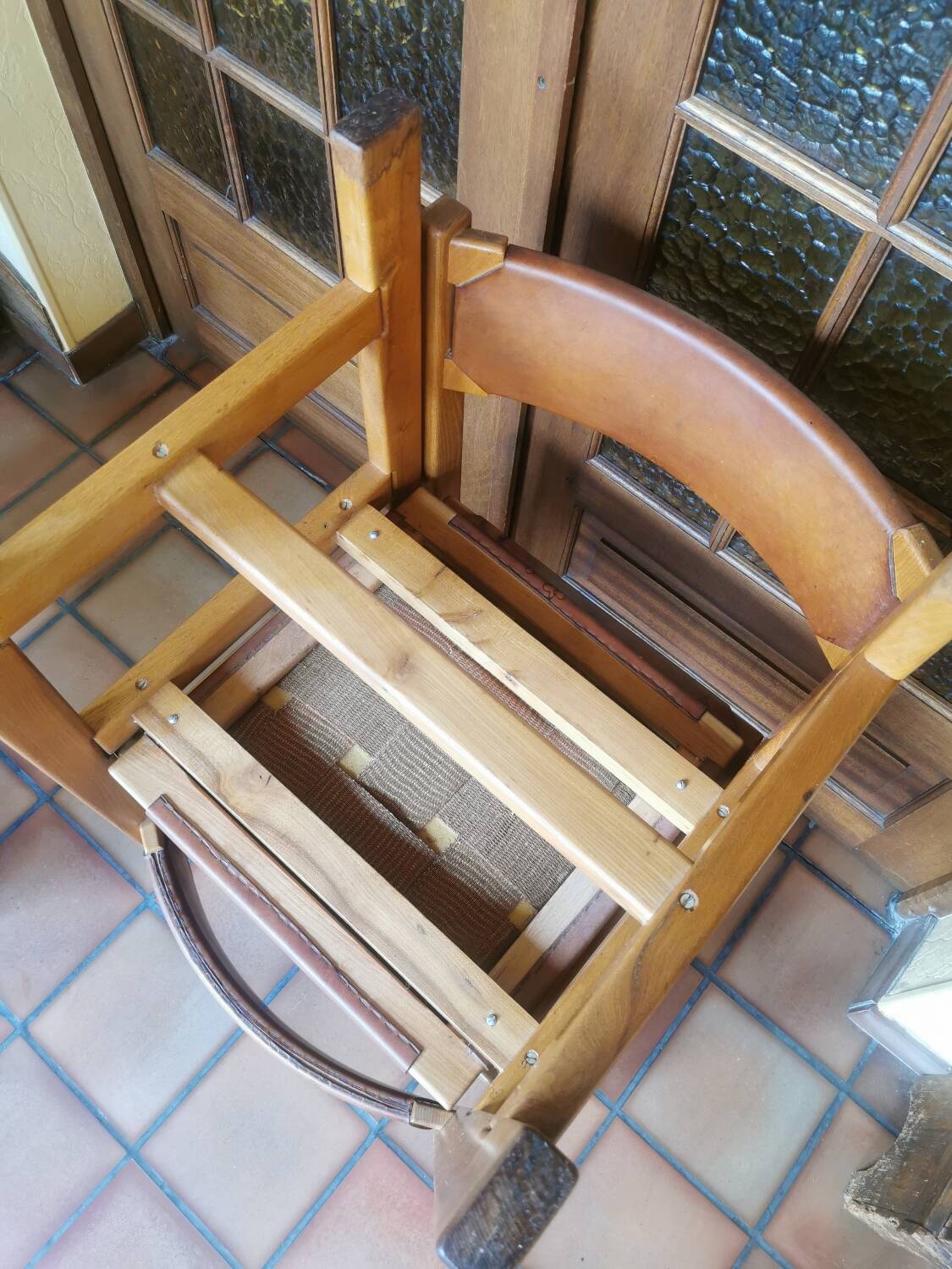 Regain elm and leather chairs