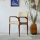 Teak and wool chair, Denmark, 1960s/1970s, vintage, mid-20th century
