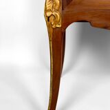 Art Nouveau display case, bronzes and carved wood on a floral theme, circa 1900