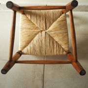 Ancien fauteuil paillé pour enfant