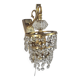 Massive - Hollywood Regency style - gold plated - crystal - Belgium - 70's