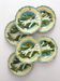 6 antique asparagus plates in Salins faience barbotine