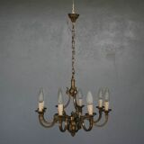 Chandelier bronze 8 branches