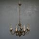 Chandelier bronze 8 branches