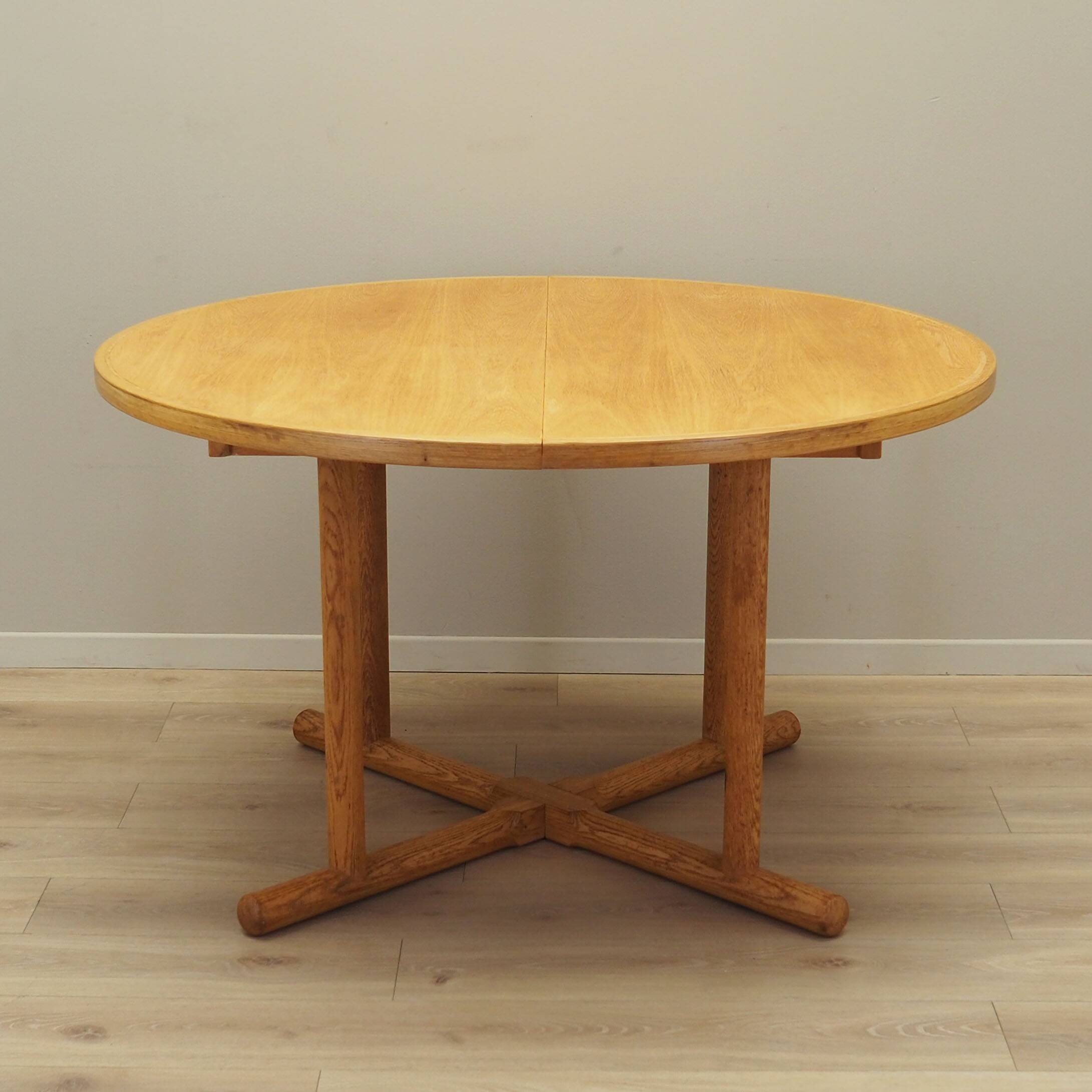 Ash round table, Danish design, 1960s, production: Denmark