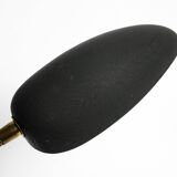 Pair of small 1950s metal table lamps with goosenecks by Gebrüder Cosack