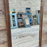 Burmese teak mirror