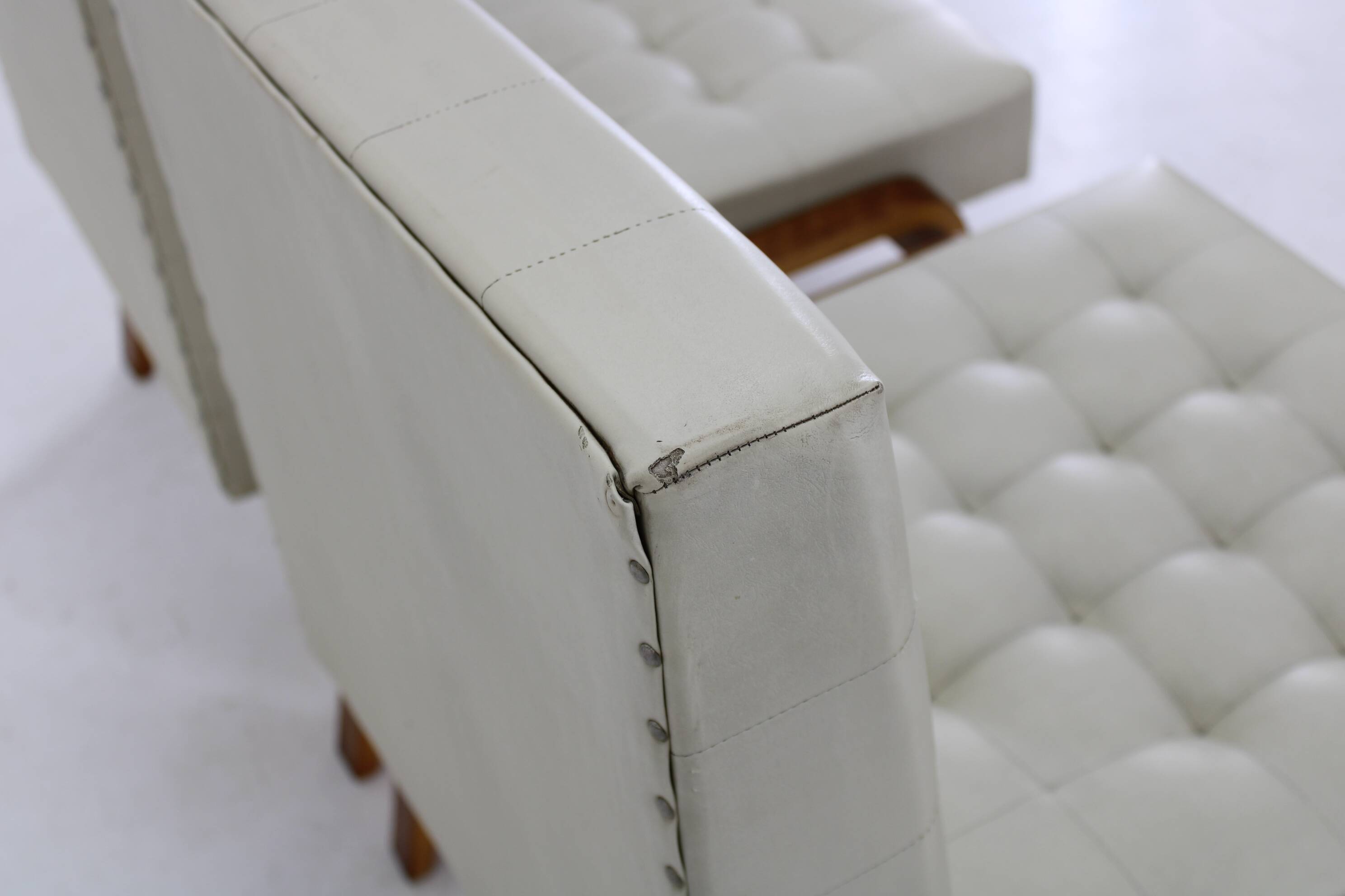 1970s Ludvik Volak Pair of Side Chairs by Drevopodnik Holesov , Czechoslovakia