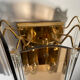 Pair of Italian smoked glass wall lights 1970