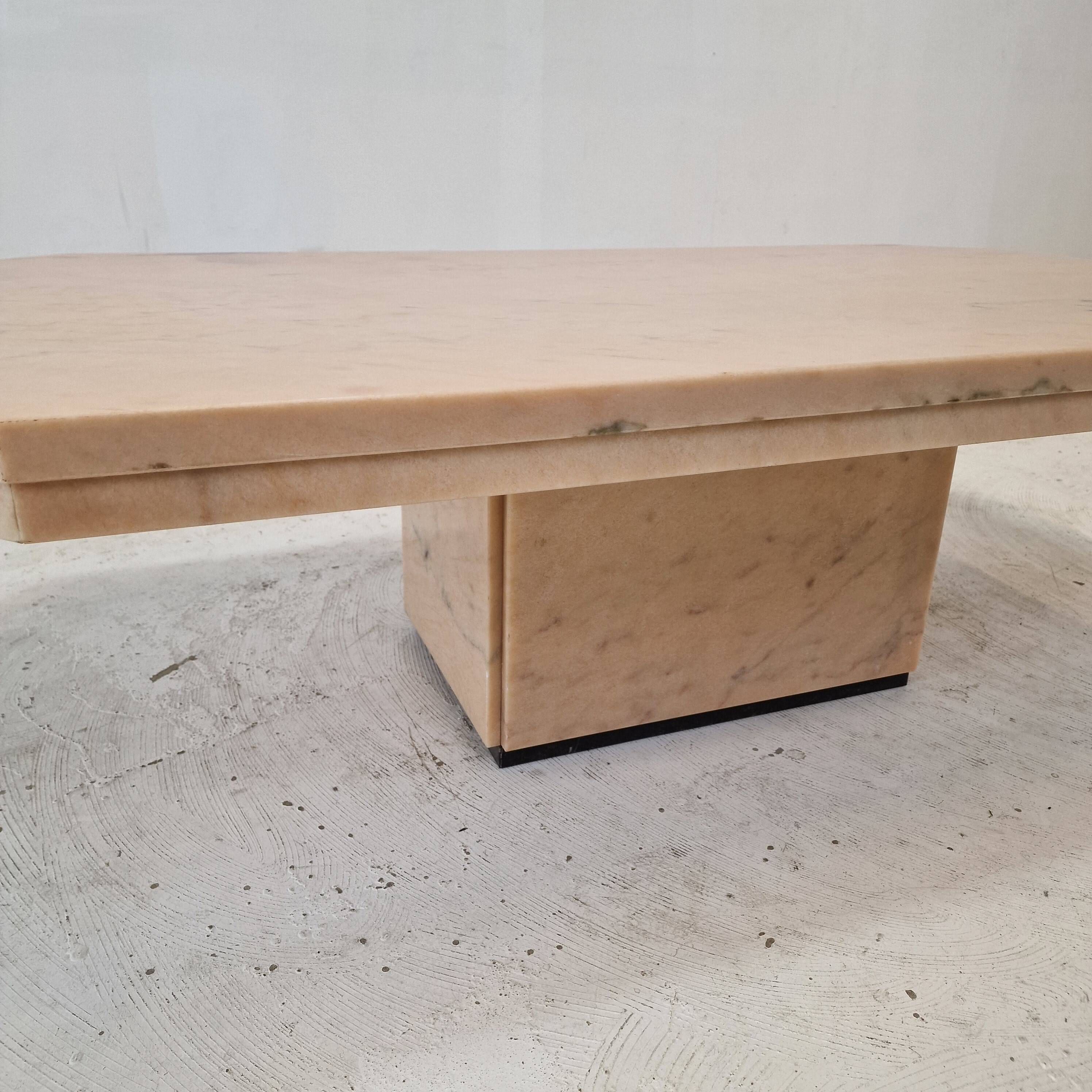 Italian Marble Coffee or Side Table, 1980s