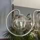 Lustre 5 boules chrome et verre fumé 1960