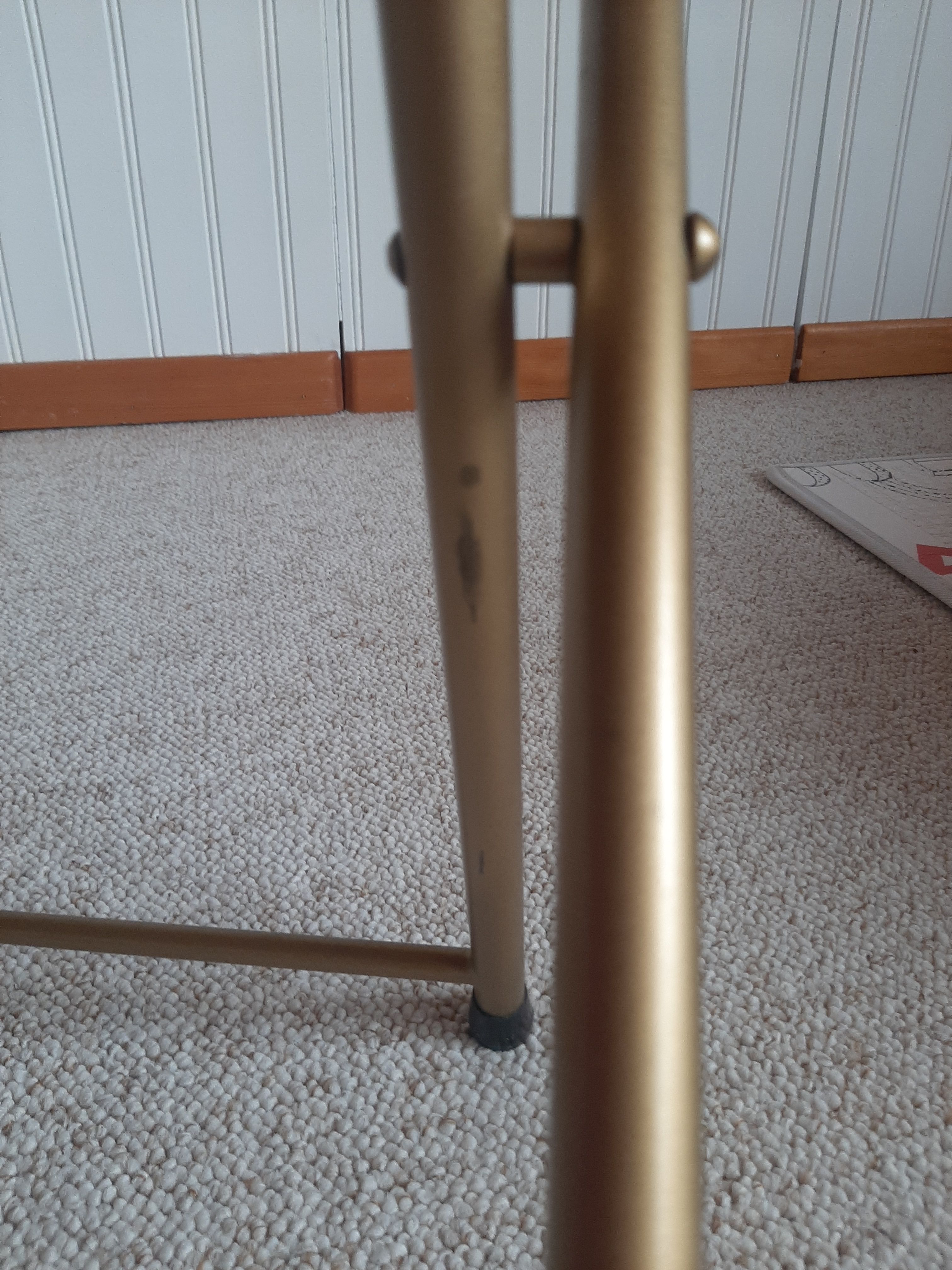 Chaise pliante structure tube et simili cuir