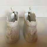 Pair old mini biscuit planters