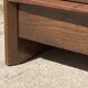Vintage 1970s solid elm wood commode with 3 drawers.