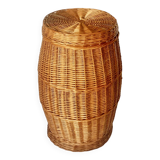 Vintage wicker laundry basket