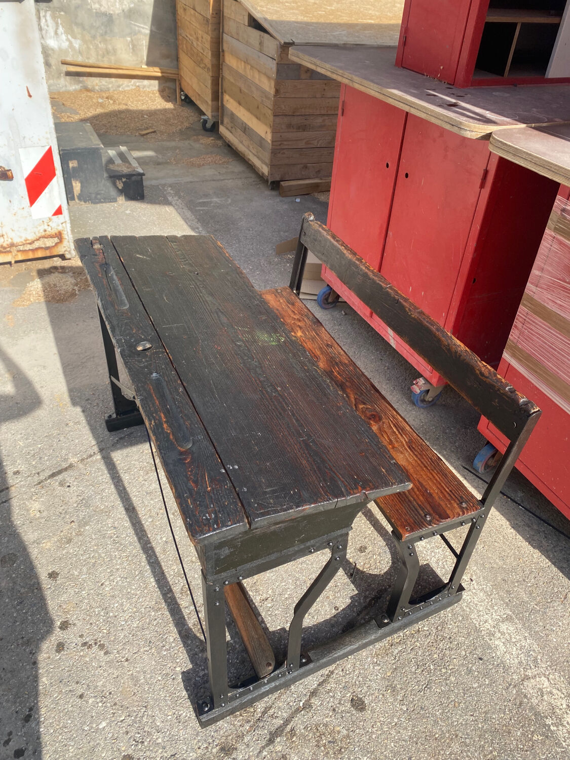 Retro primary school desk 1900