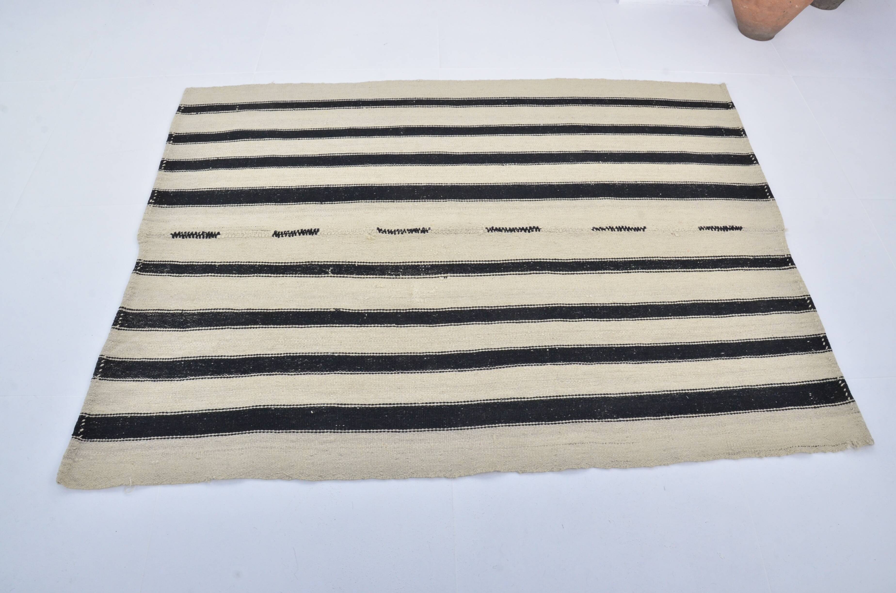 Vintage Stipe Anatolian Kilim Rug sku 3392