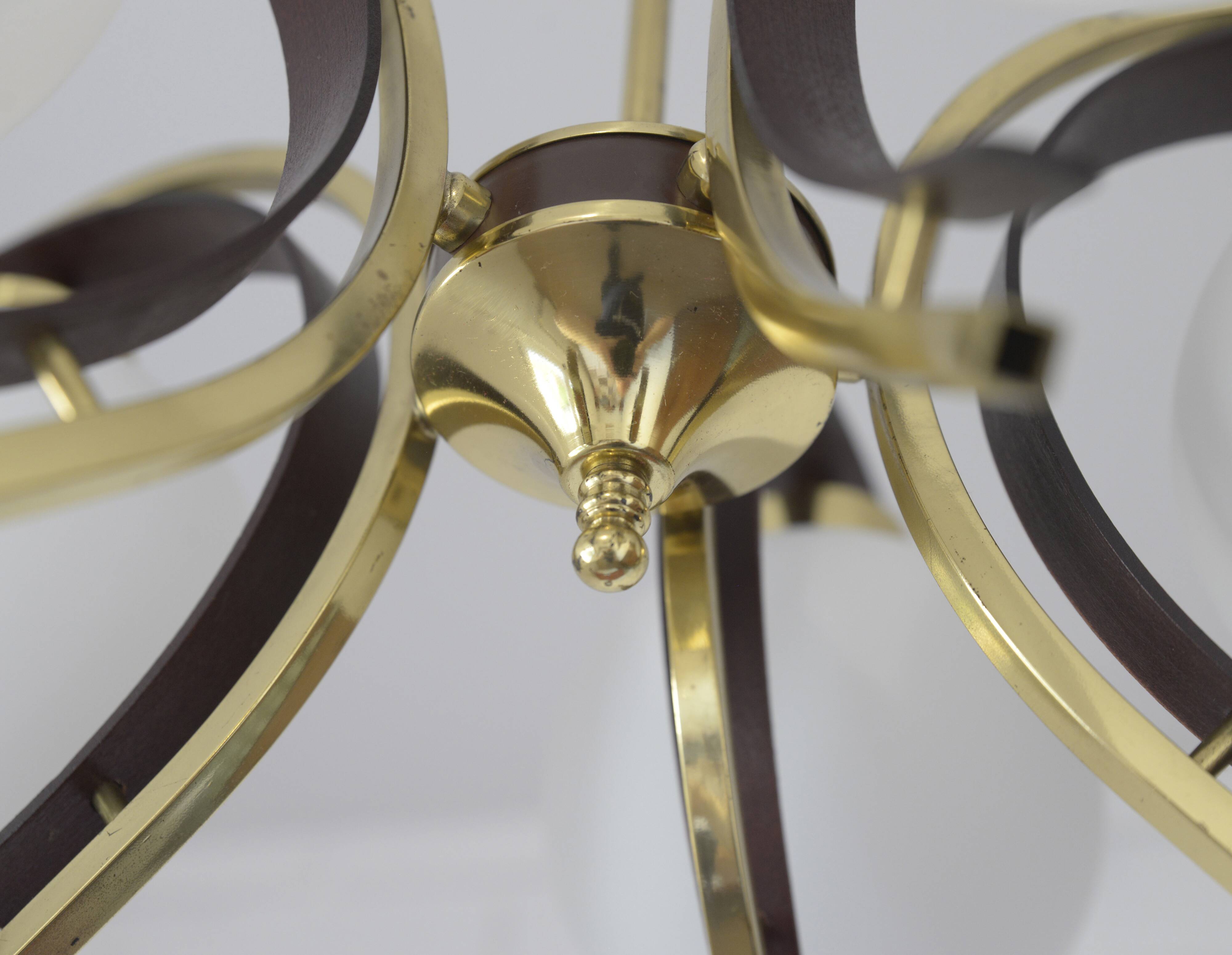 Lustre style années 50 / Suspension Sputnik vintage / Lampe suspendue