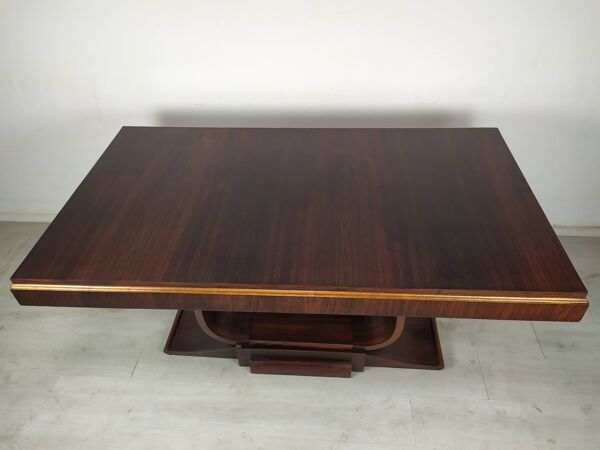 Table berceau art déco palissandre