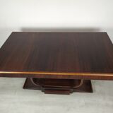Rosewood art deco cradle table