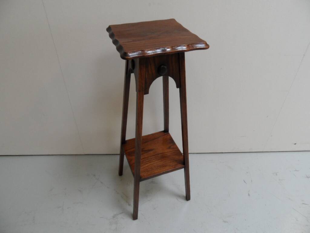 Art Nouveau oak sidetable