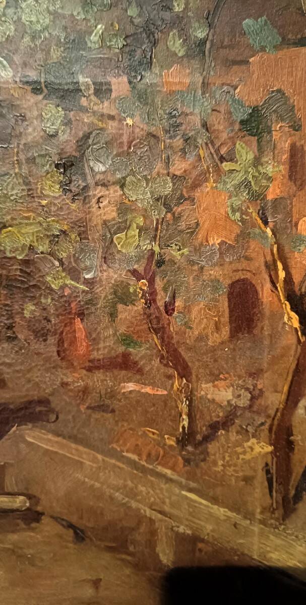 Oil painting on canvas by Salvatore Balsamo (Naples 1894-1922)