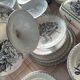 Clairefontaine tableware service, earthenware with bird decoration.