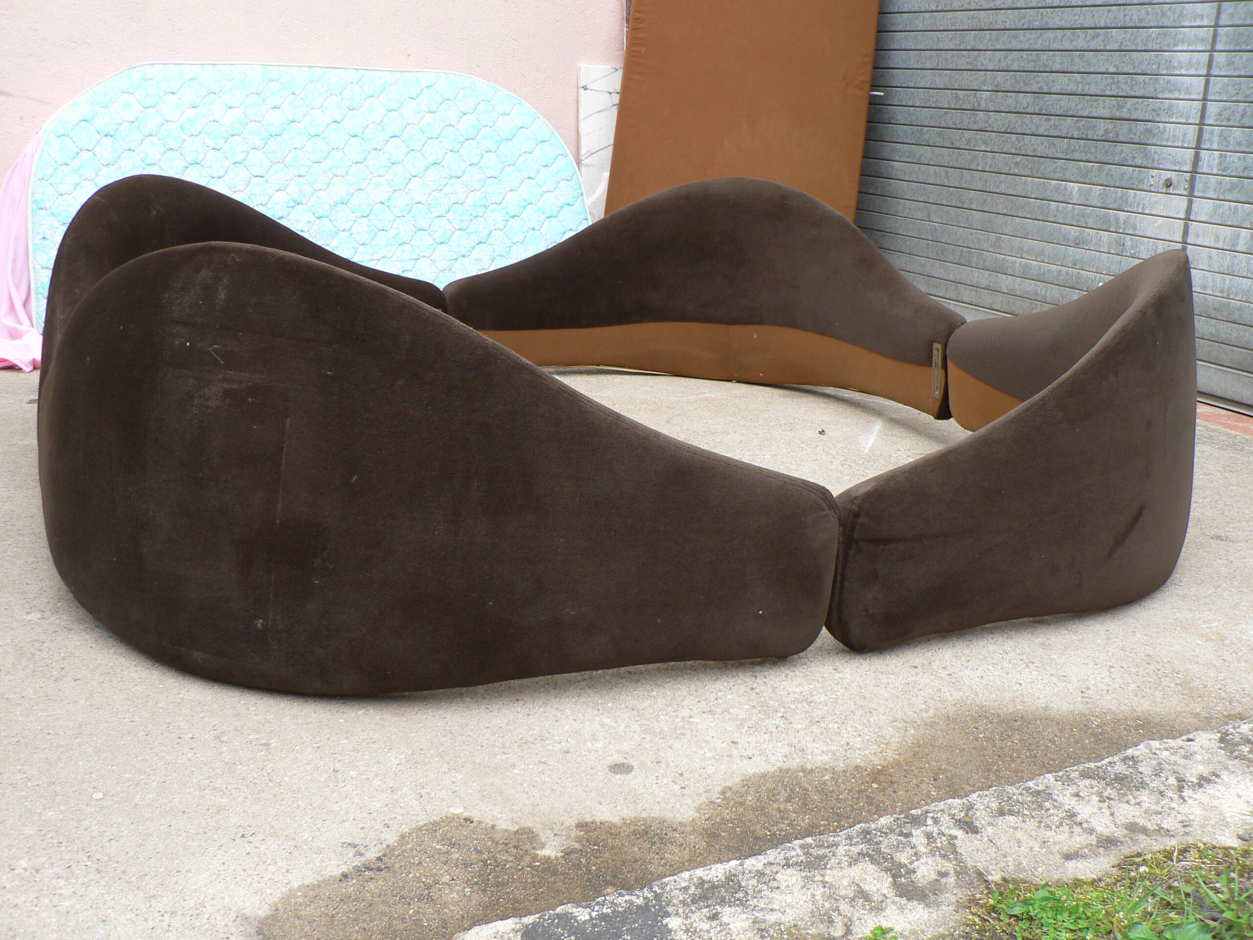Lit anémone Govin Bernard vintage 200cm