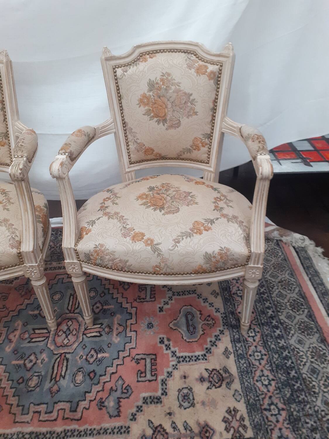 Lot of Louis XVI style armchairs