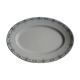 Flat oval faience of gien model Etruscan