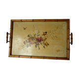 Large napoleon III bamboo floral decoration