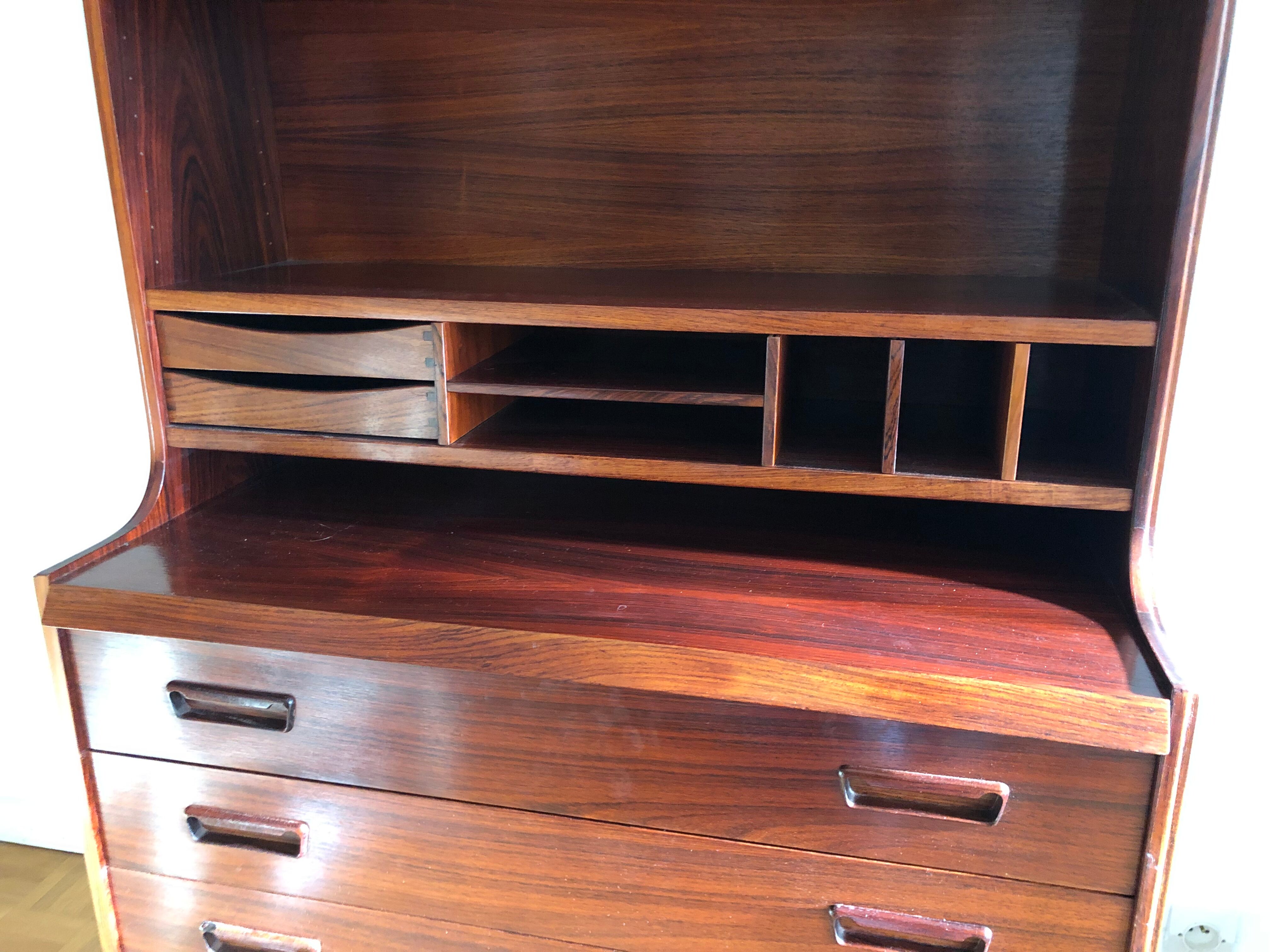 Scandinavian teak secretary desk