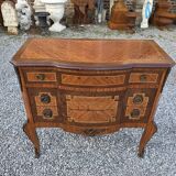 Commode transition in marquetry, Louis XV style, early 20th century.